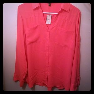 *NWT* coral Express blouse